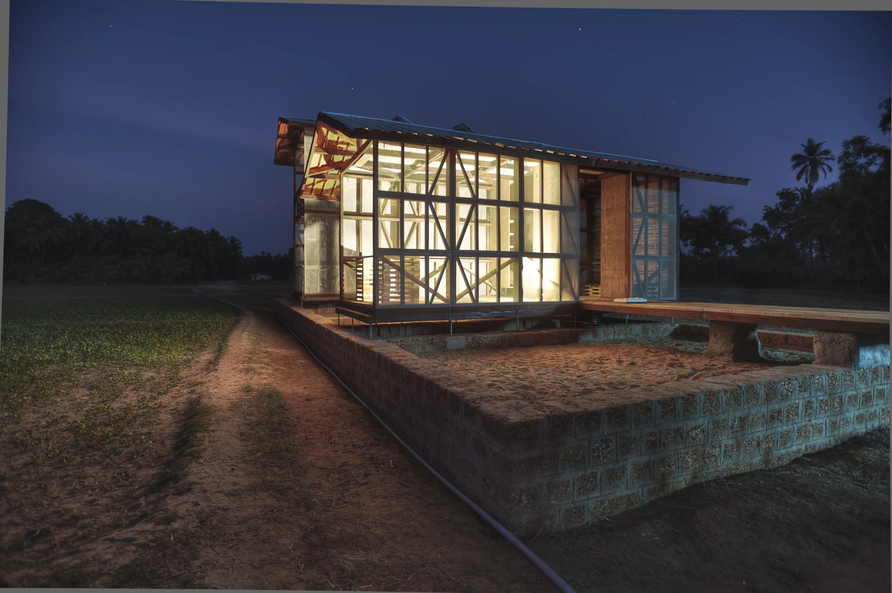 The prototype is built from locally-sourced cashew wood native to the region (Photo: Pasi Aalto/Rintala Eggertsson)