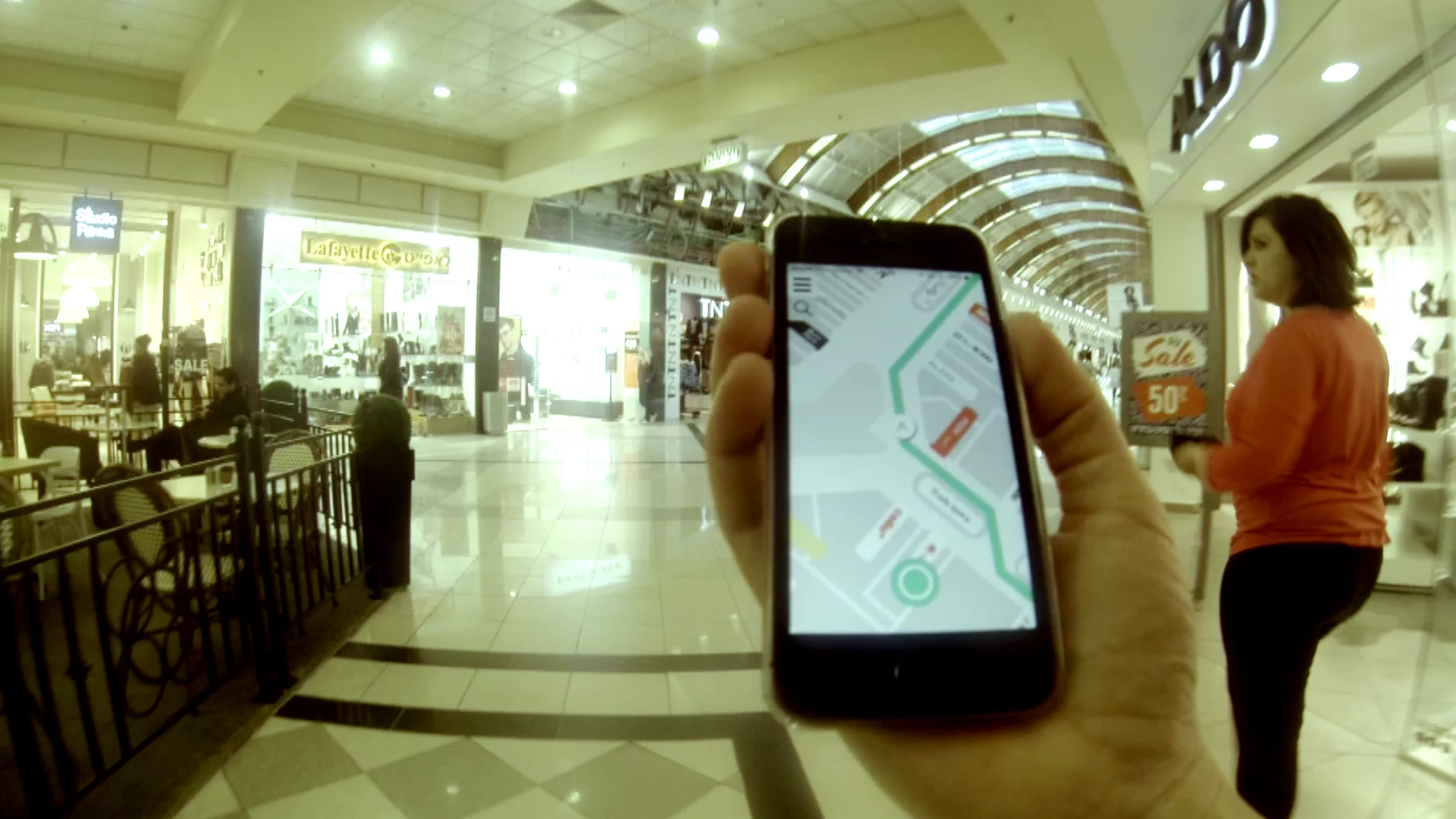 Inside utilizes the phone's own standard sensors, and is reportedly accurate up to a distance of down to one meter (3.3 ft)
