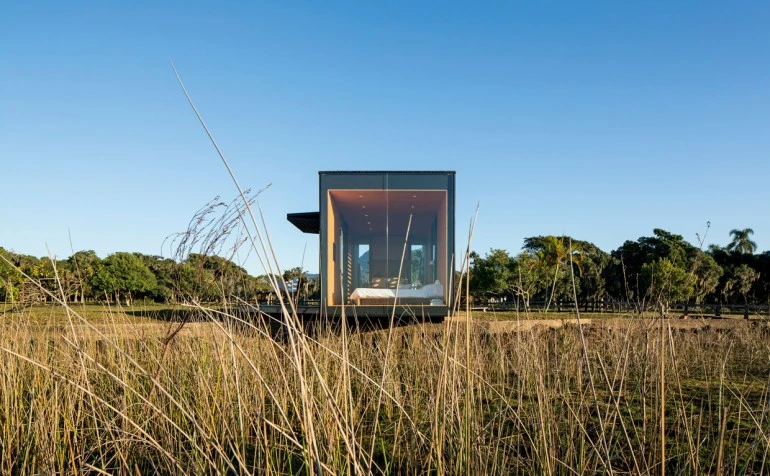 The designers didn't have off-grid living in mind with the Minimod, but will fit solar panels and a composting toilet if requested (Photo: Leonardo Finotti)