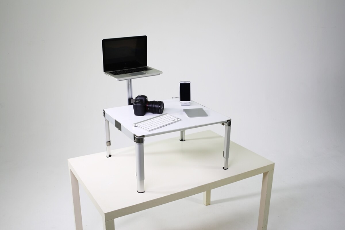 The ZestDesk is a portable desktop computer and keyboard stand