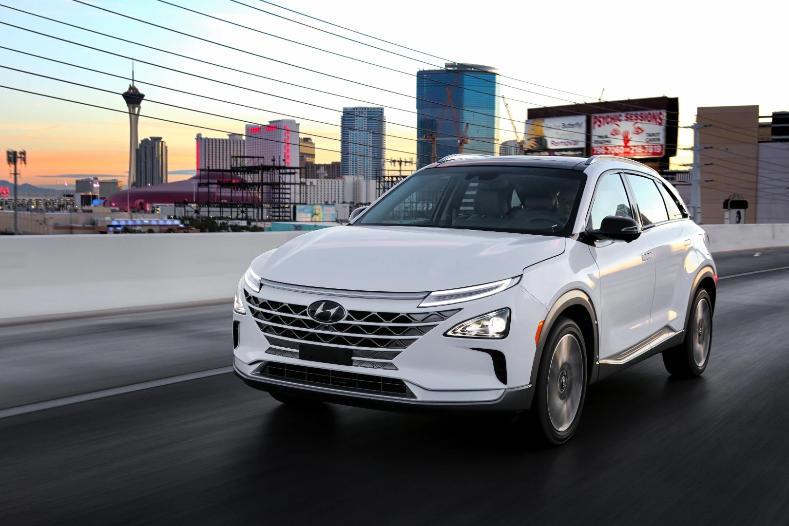 0-60 mph (0-97 km/h) for the NEXO takes just 9.5 seconds, which is 3 seconds faster than the Tucson FCEV