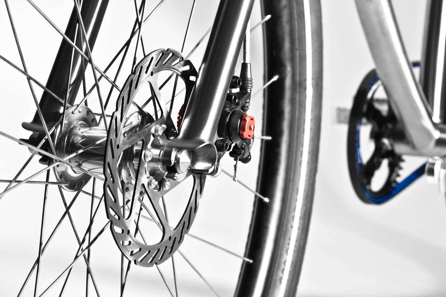 The Budnitz bikes feature Avid BB7 mechanical disc brakes