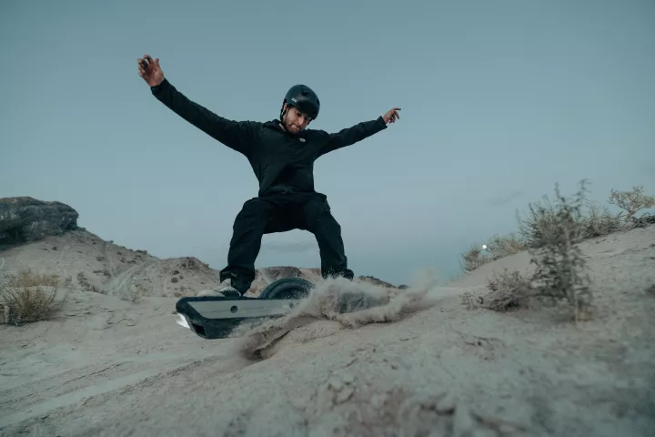 The flagship Onewheel GT comes with more power, more speed, more range, and the option of off-road tires