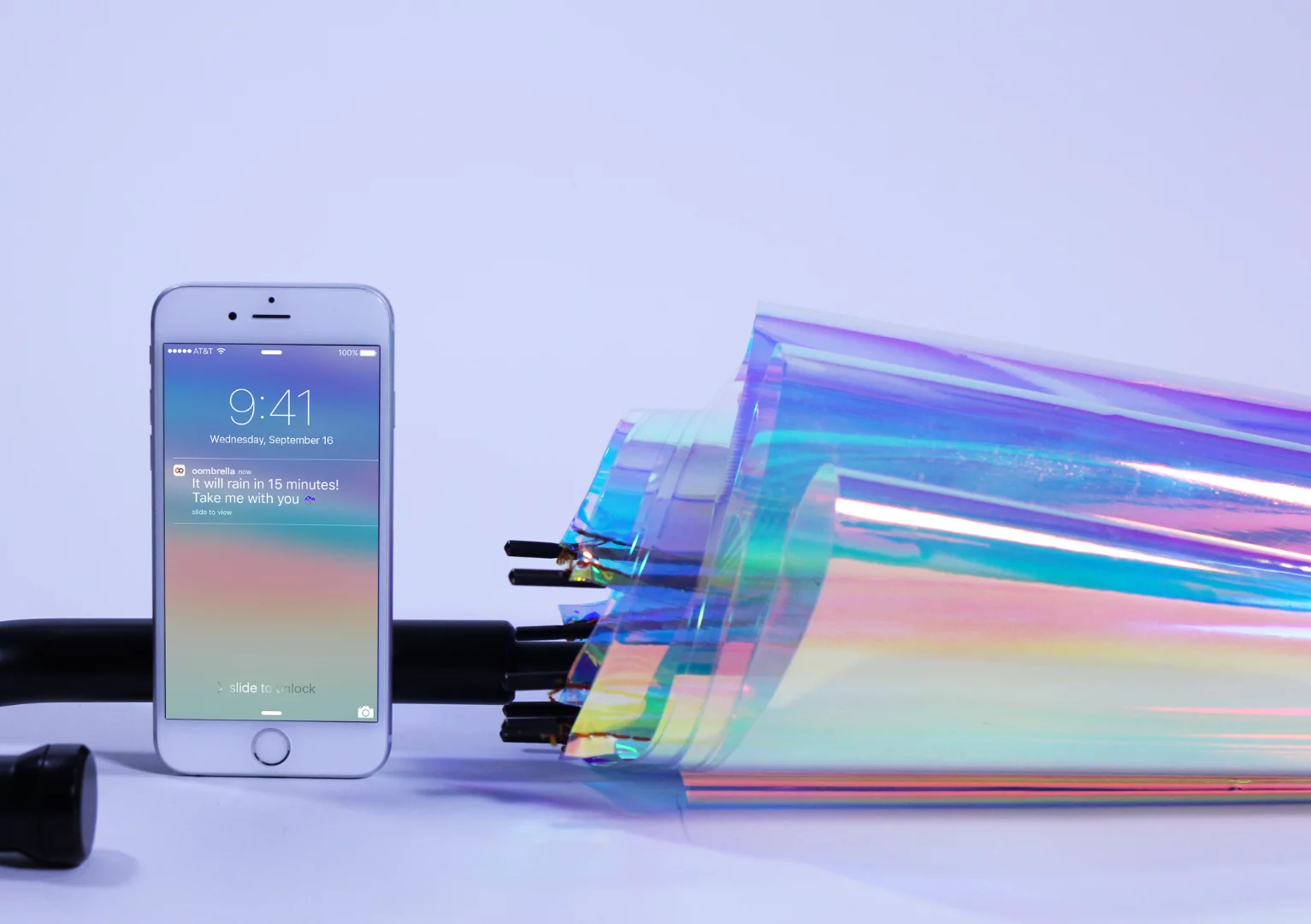 The oombrella and accompanying app makes sure you know where it is and when you'll need it