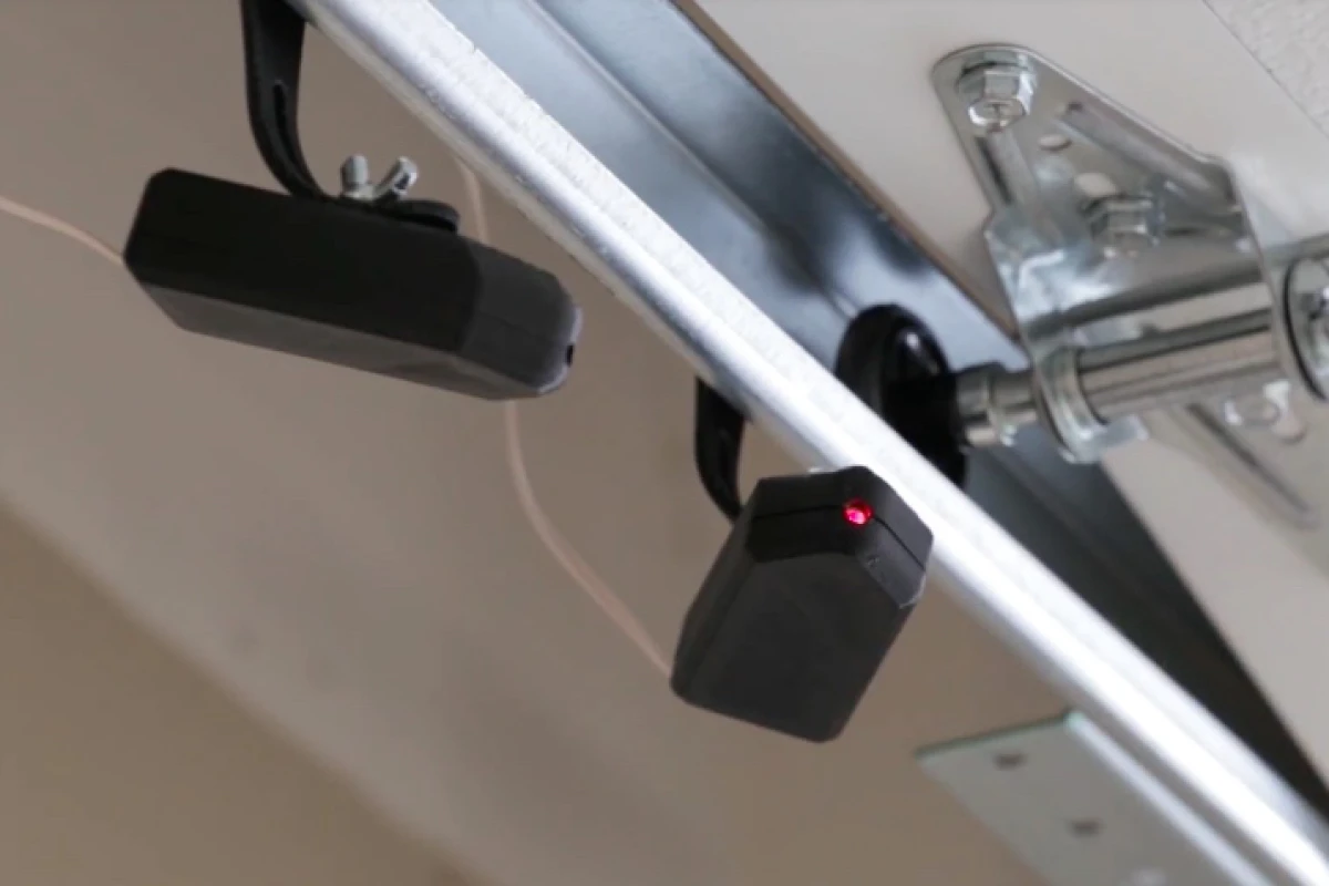Park-a-Dot works with existing garage door safety systems