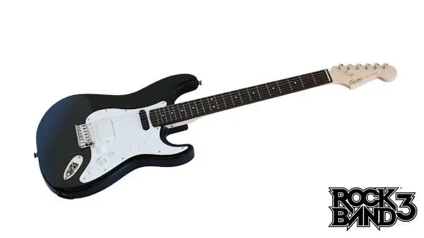 The Fender Mustang-Pro comes with real strings and 17 frets