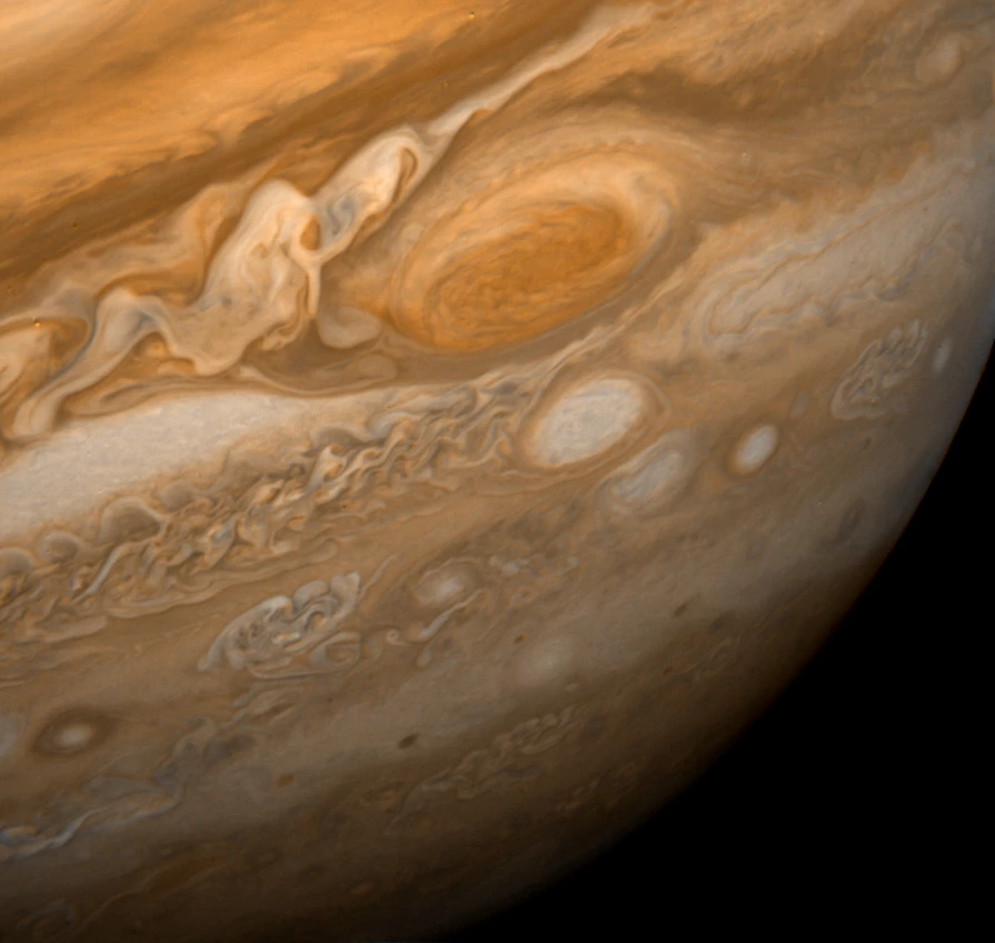 Jupiter as seen from Voyager 1