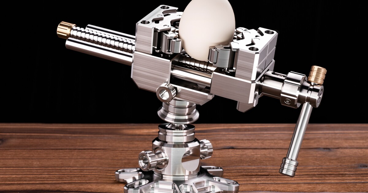 Limited edition titanium vise with unique features