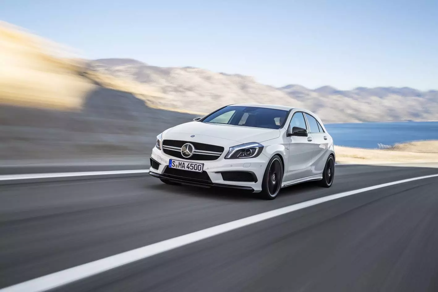 The A 45 AMG boasts the most powerful series production four-cylinder engine in the world