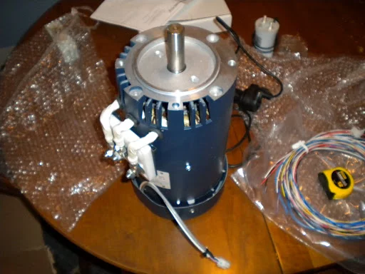 The electric motorcycle's 3-phase AC induction motor