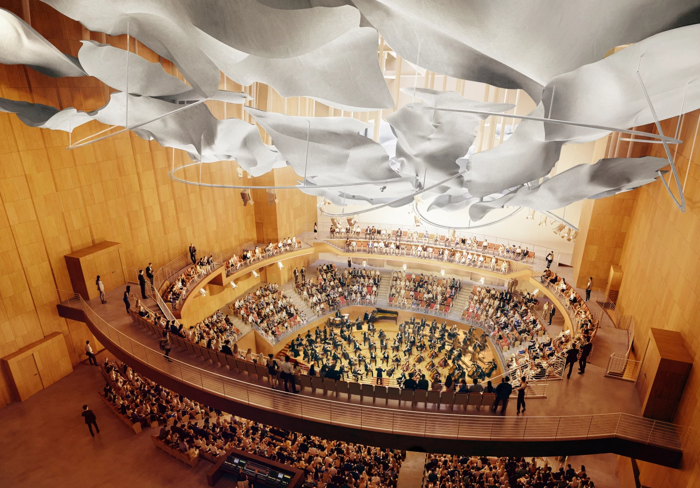 The Colburn Center will include a 1,000-seat concert hall designed to create intimacy between the performers and the audience