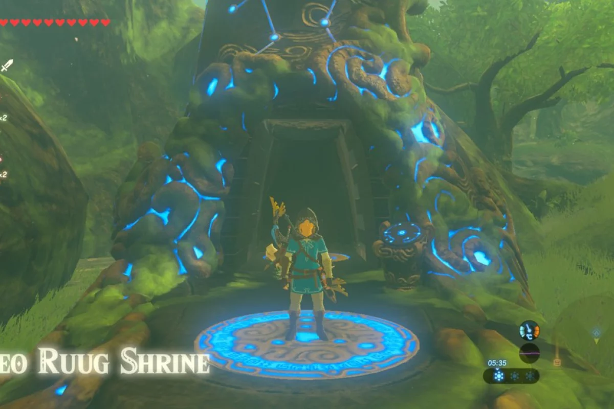The shrine is right next to the Deku Tree
