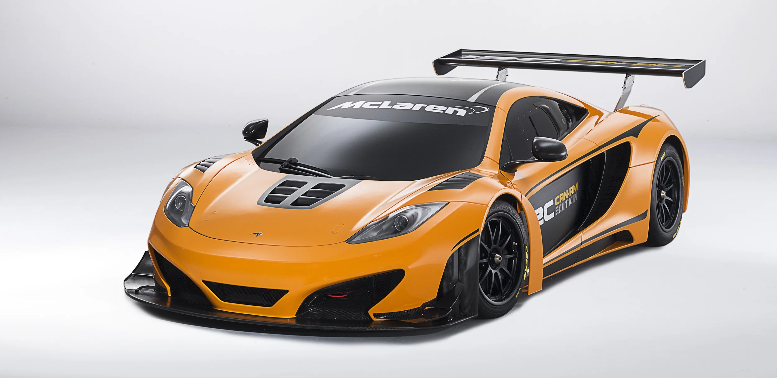 McLaren 12C Can-Am Edition racing concept front angle view