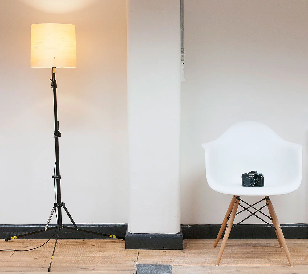 The Phlite lamps feature a textile power cord with an integrated switch