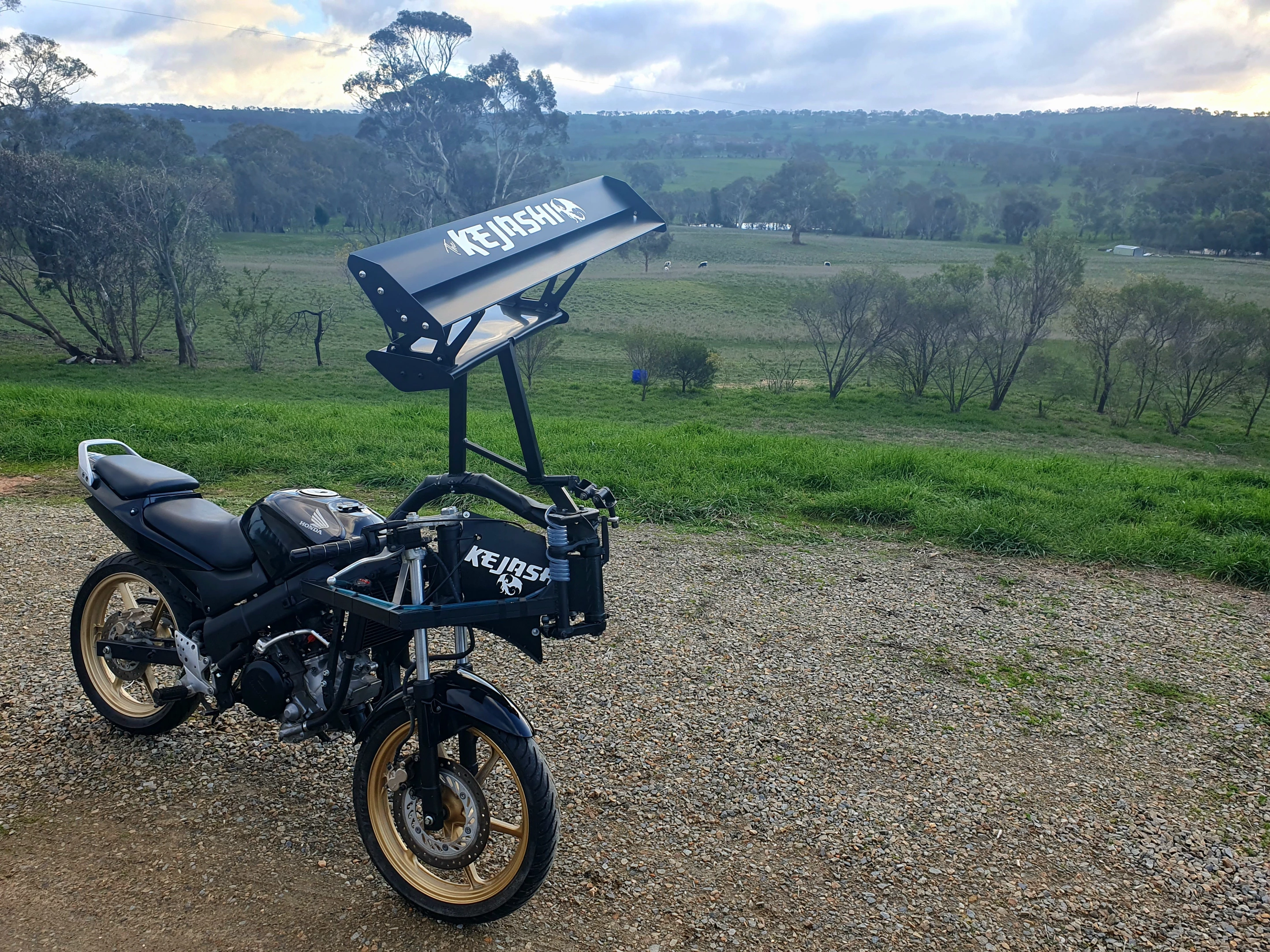 So much about this bike looks so wrong, but like the Hayabusa, it's ugly with a purpose