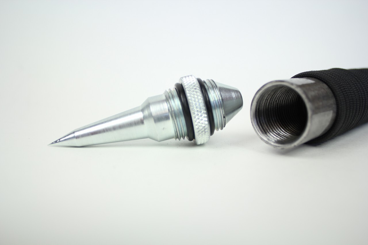 The reversible "Super Spike" can be swapped for a slingshot, sold separately