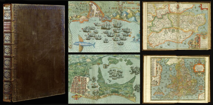 This book comprises two landmarks of Elizabethan cartography, being the first printed atlas of England and Wales, surveyed by "the father of English cartography", Christopher Saxton, and a set of five maps of Sir Francis Drake's Caribbean "expedition" to the West Indies in 1585-1586.