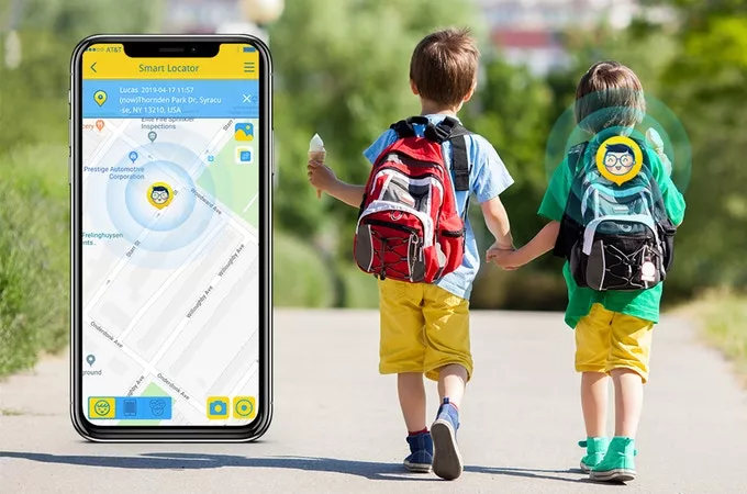 Parents can track the Novus via the KidMate IV smartphone app