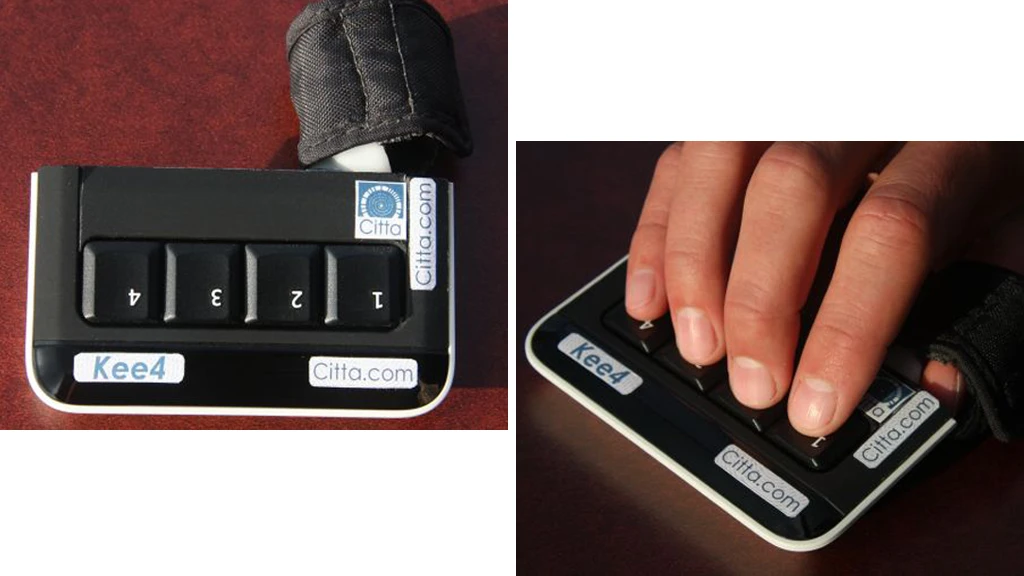 The Kee4 Keyboard puts mobile typing at your fingertips