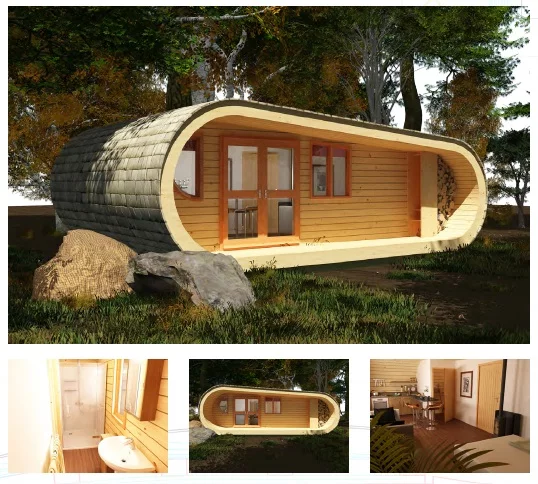 The highly-insulated building can be installed within five days and features sustainable construction materials, real wood engineered flooring and double glazed windows