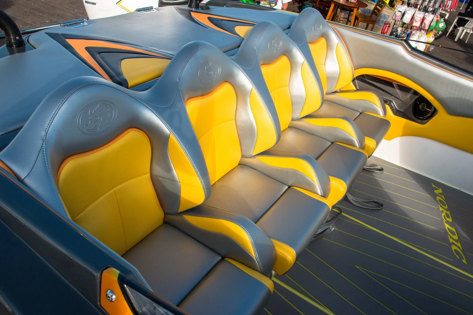 Nordic 28 SS: plenty of seating for gutsy passengers in this lightning-fast cat