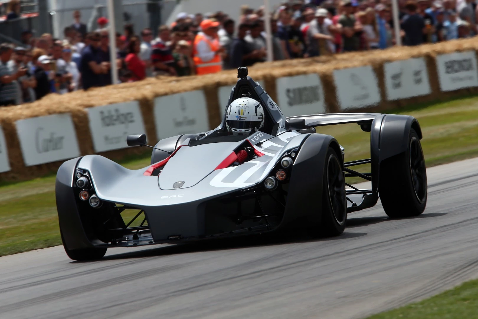 With no weather protection, the BAC Mono is very much a fair weather car