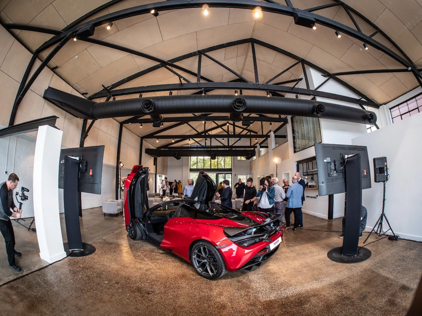 Today's McLaren launch event in Richmond, Vic, Australia