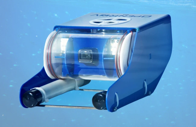 OpenROV is an underwater remote-operated vehicle that will be available in a kit or fully-assembled, for use by anyone with an interest in exploring the deep