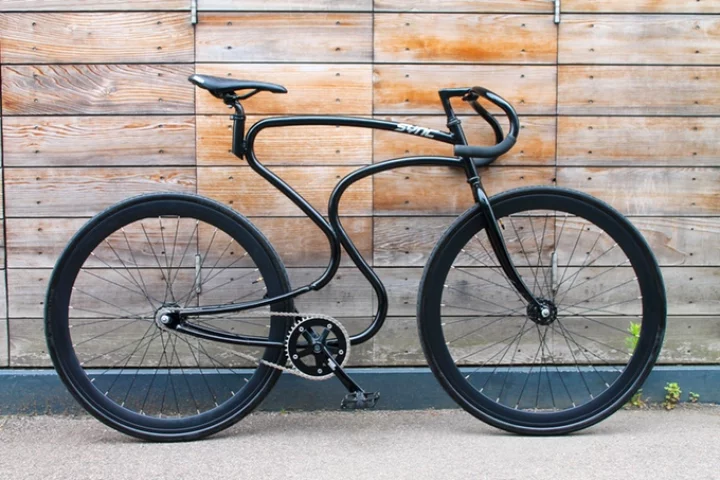 The Sync's frame design is inspired by the shape of a rider in the aerodynamic "tucked" position