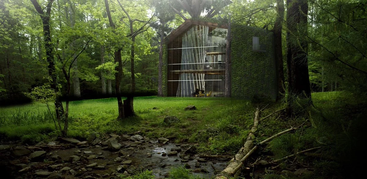 The eco-treehouse concept is designed to make living among the trees a little greener