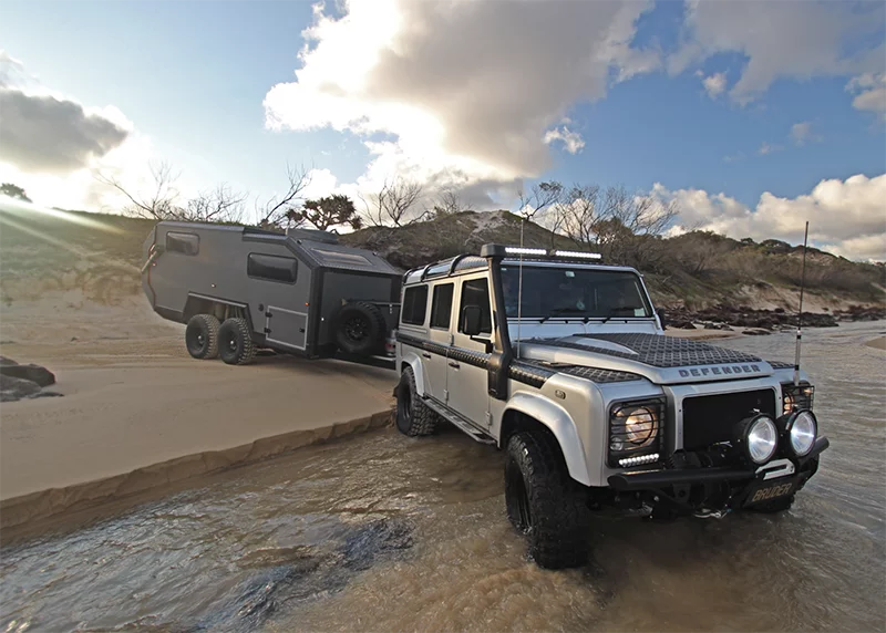 The Bruder EXP-6 appears to be one of the world's truly rugged, go-anywhere camping trailers