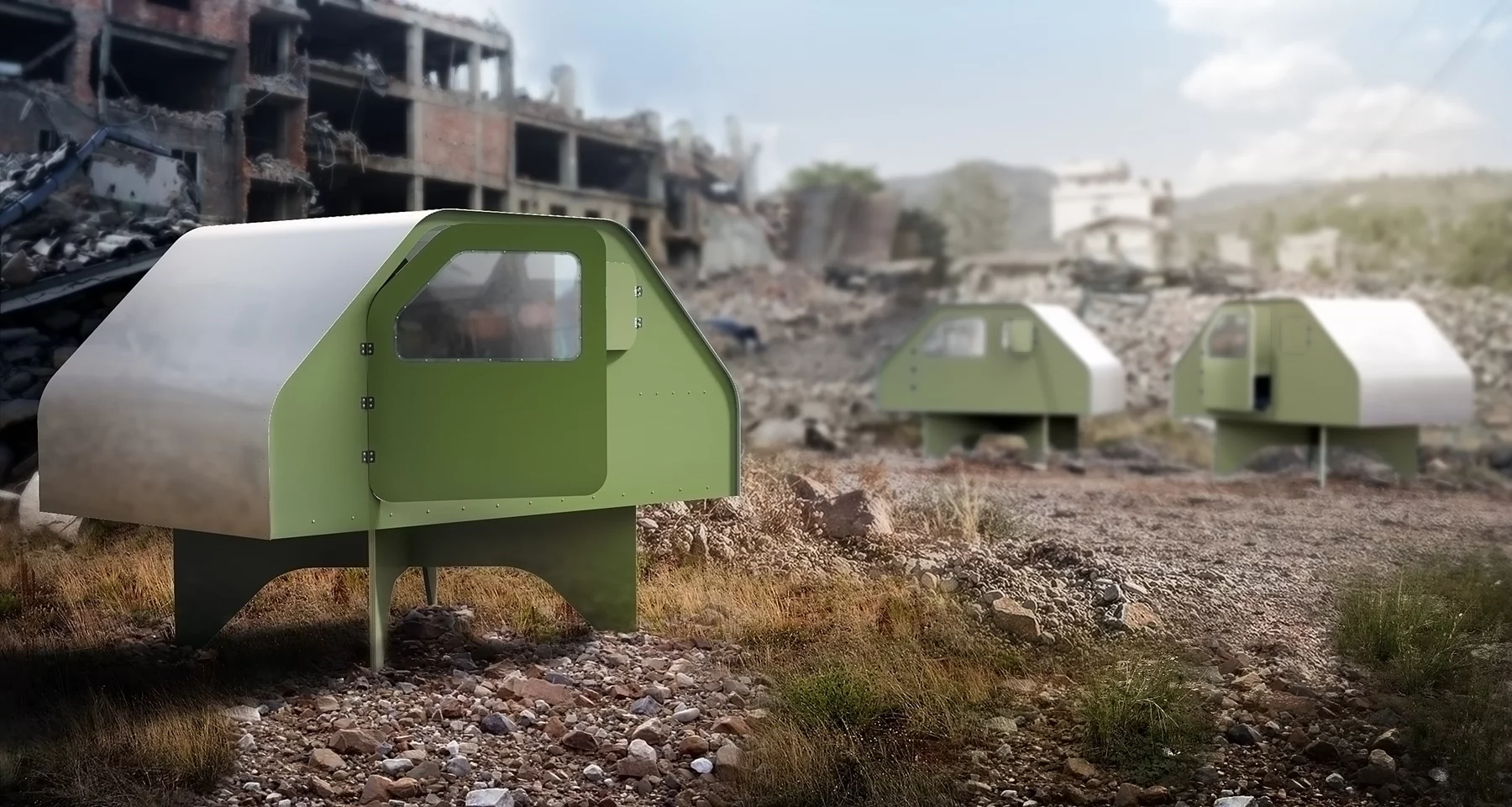 The Duffy Shelter can be provided in a variety of finishes