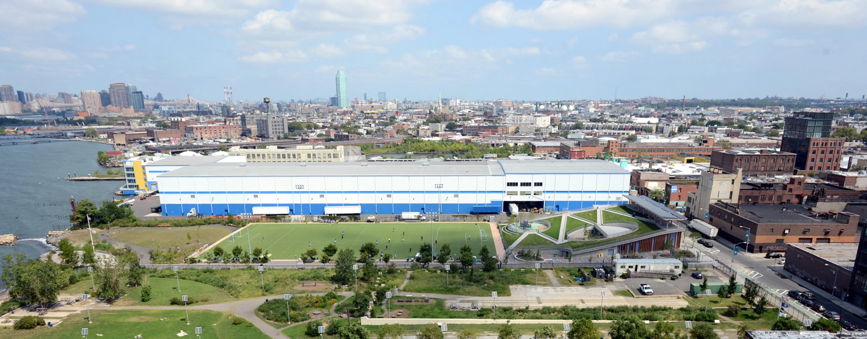 The Bushwick Inlet Park project is the first phase of a planned transformation of the Brooklyn's Williamsburg waterfront (Photo: Kiss + Cathcart)