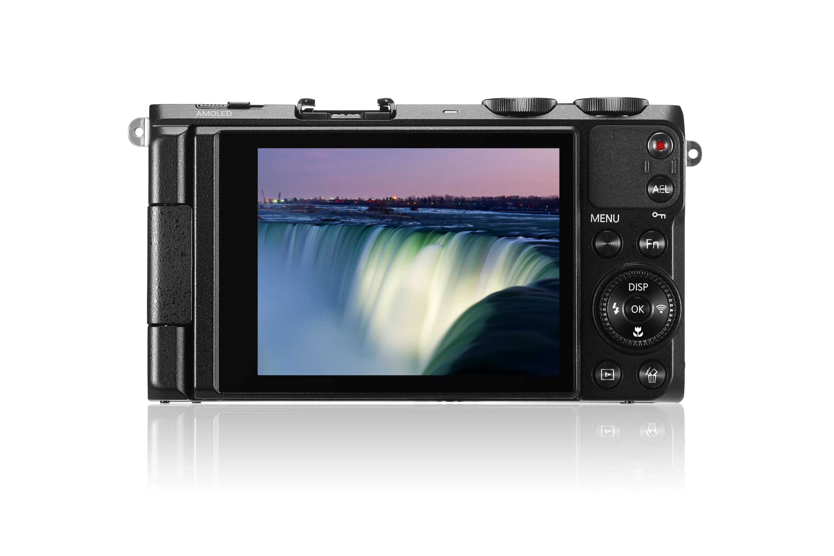 Like its predecessor, the new EX2F features a bright 3-inch AMOLED vari-angle display panel