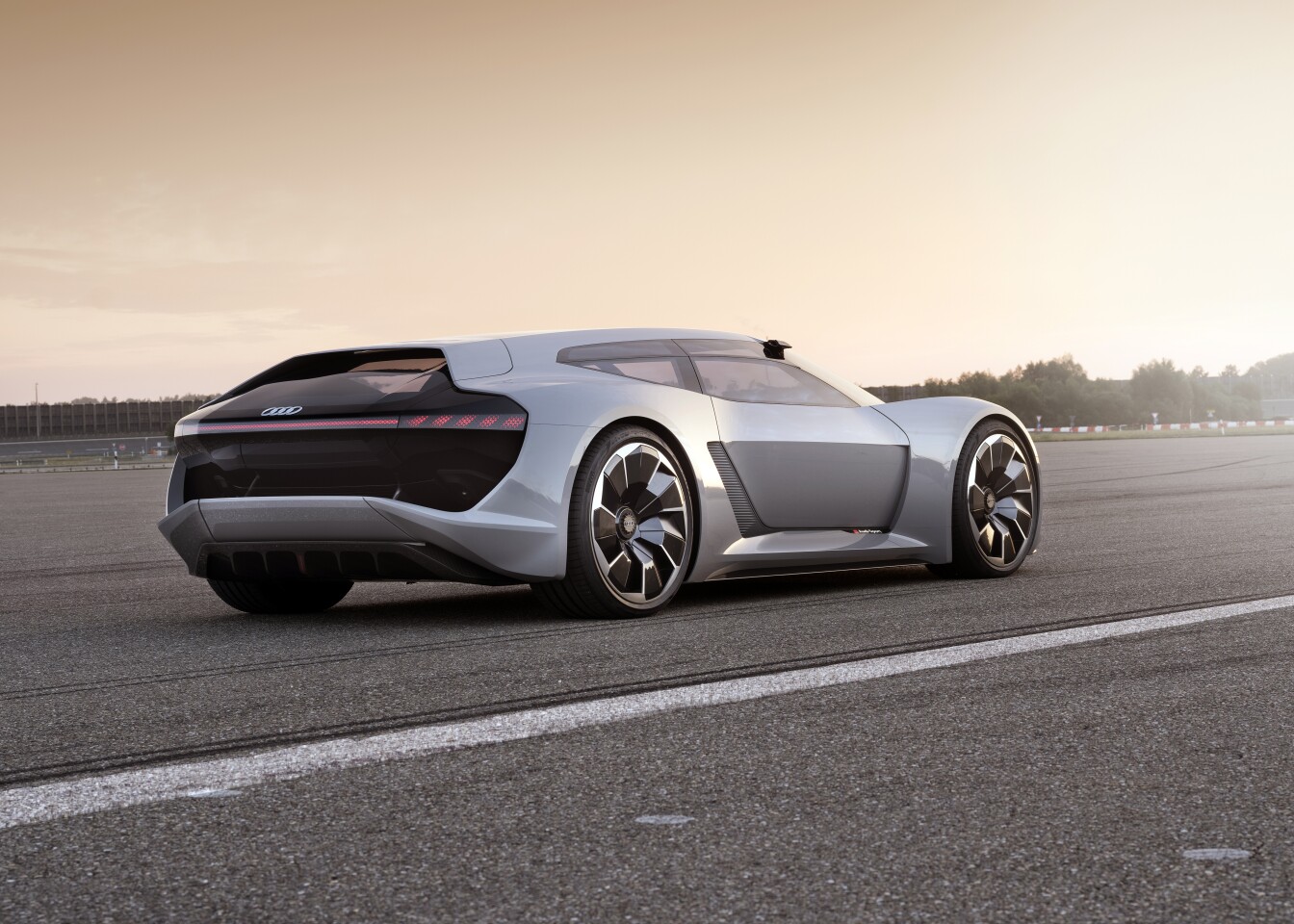 The PB 18 e-tron concept is an homage to shooting brakes as well as to Audi's own R18 race car and electric vehicle expertise