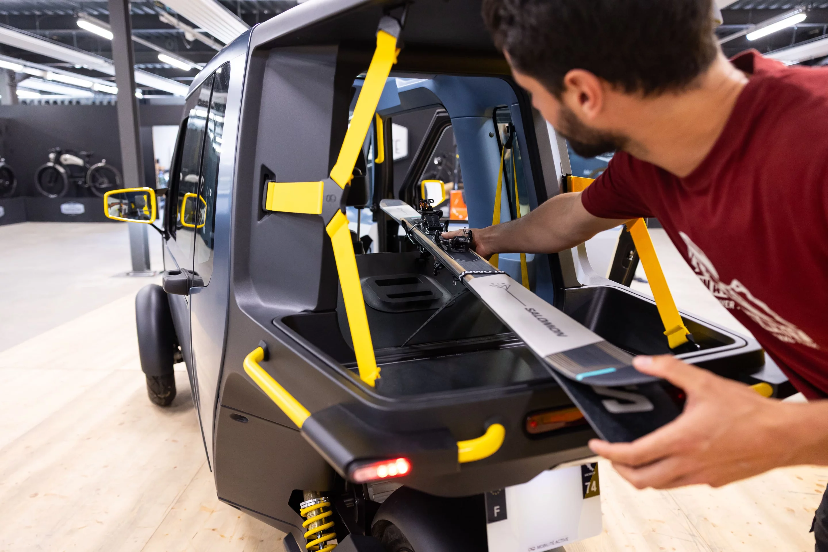 The Vigoz sports an open cargo area to the rear