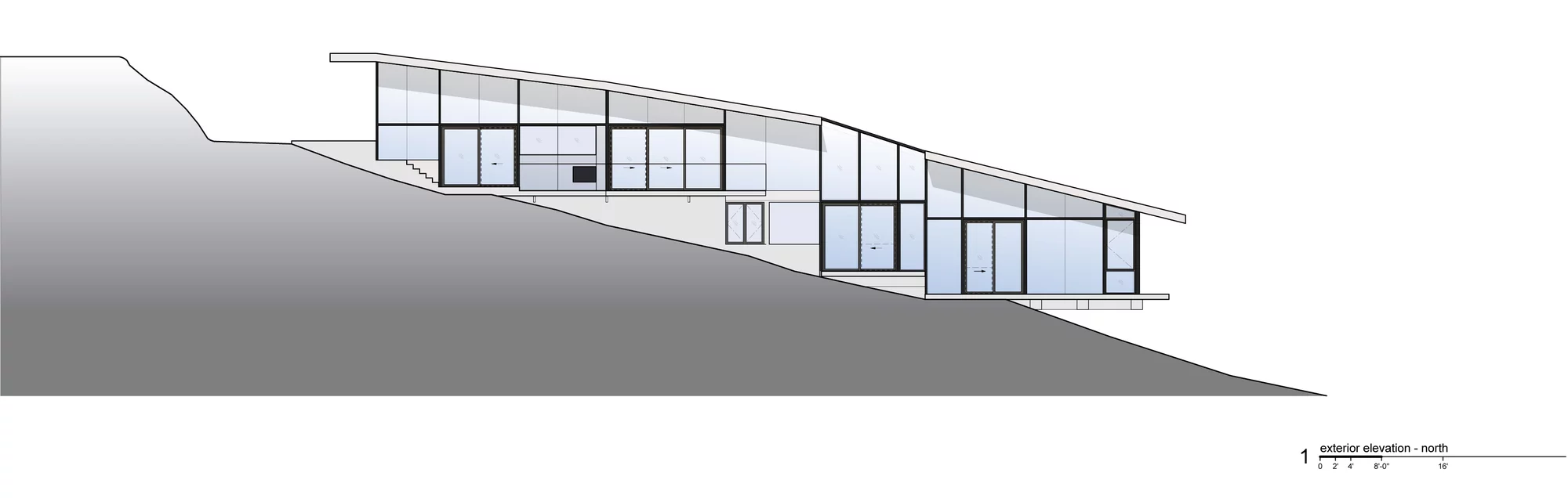 Architectural drawing of the Fall House (Image: Fougeron Architecture)