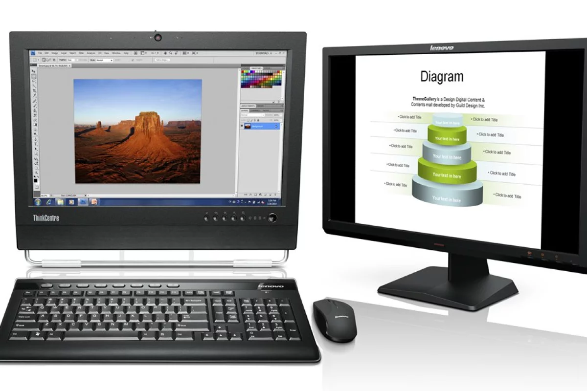Lenovo's ThinkCenter M70z is a multi-touch Windows 7 all-in-one desktop