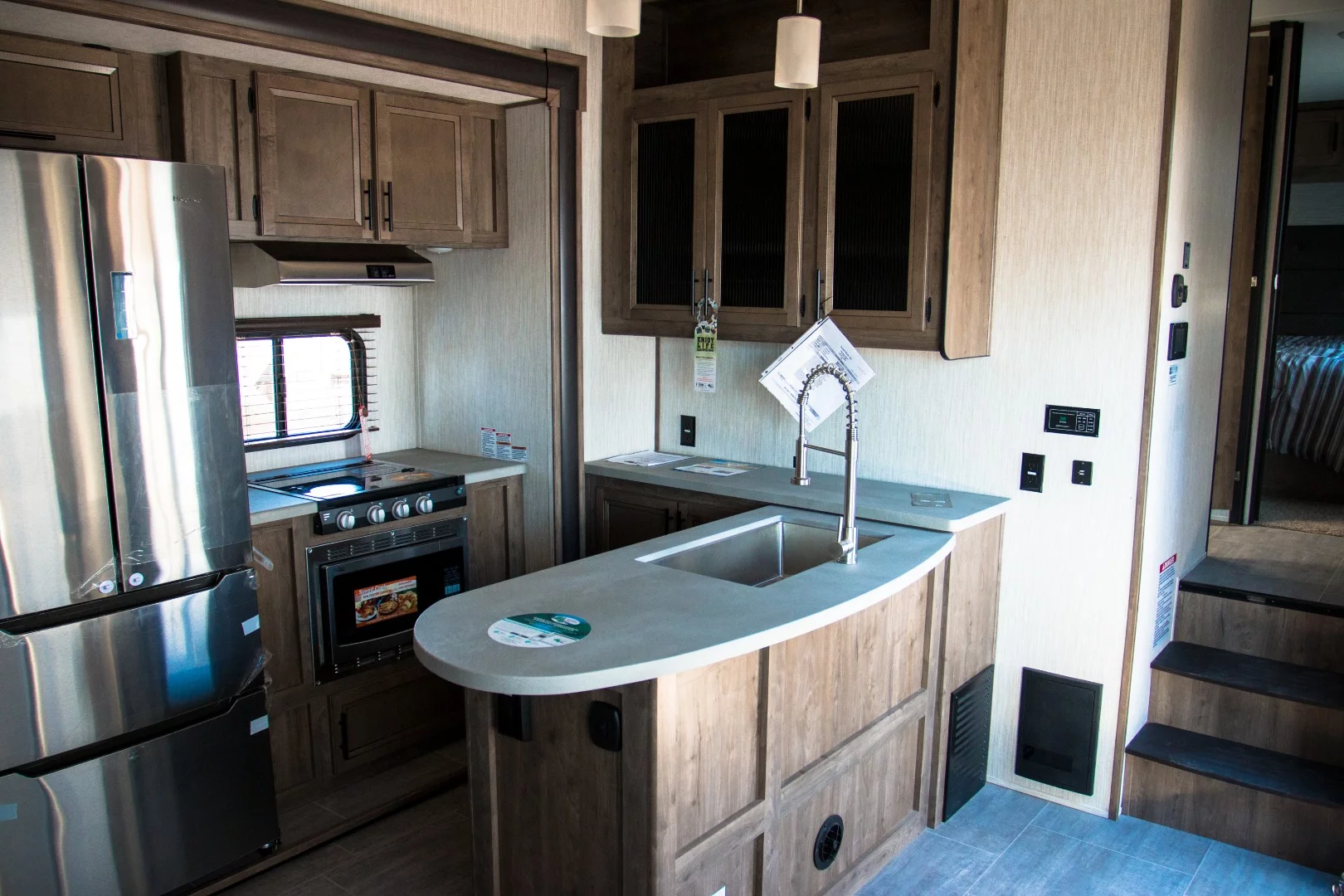 Interior shot of Vengeance trailer from Paul Evert's RV Country