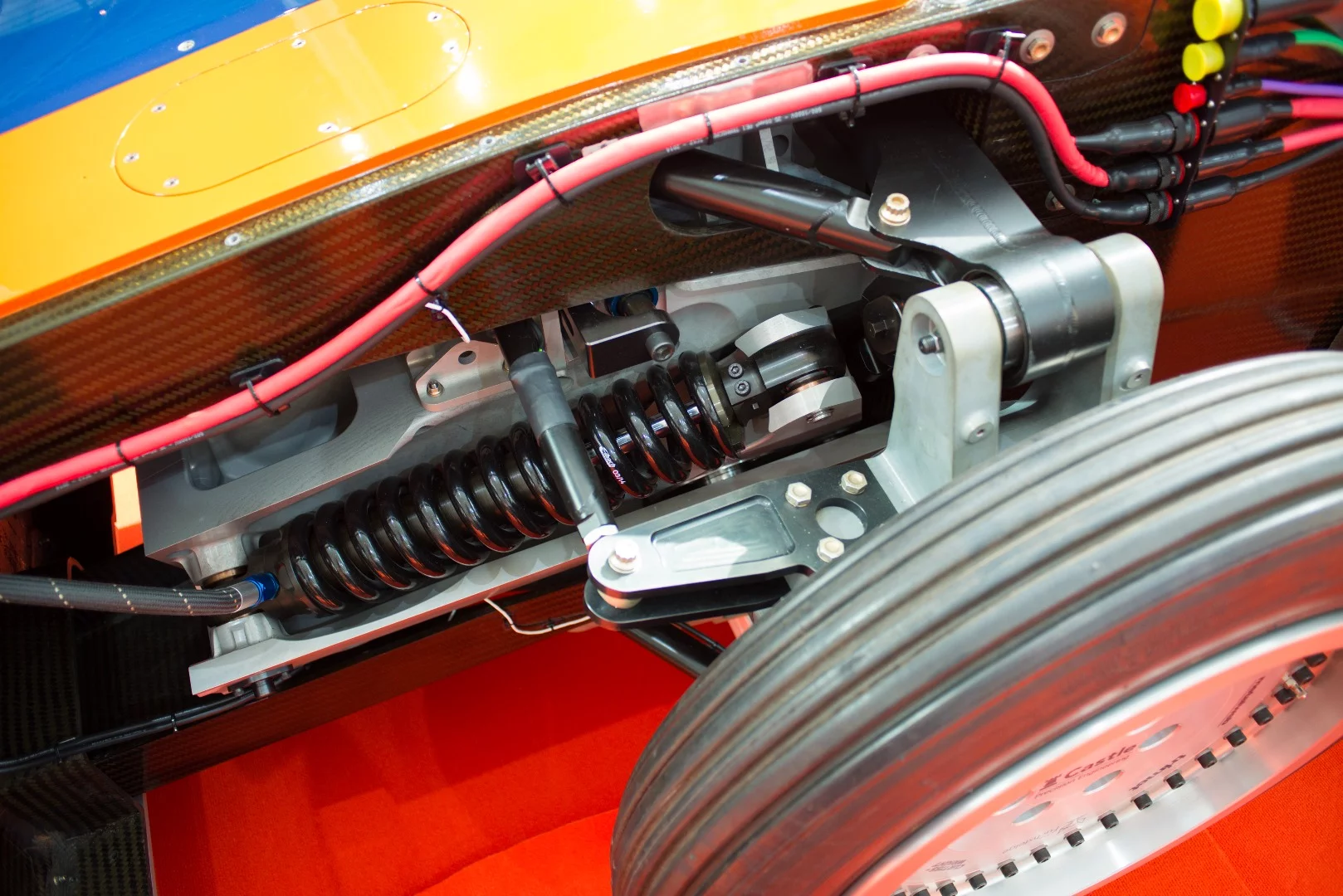 The suspension of Bloodhound SSC was on display