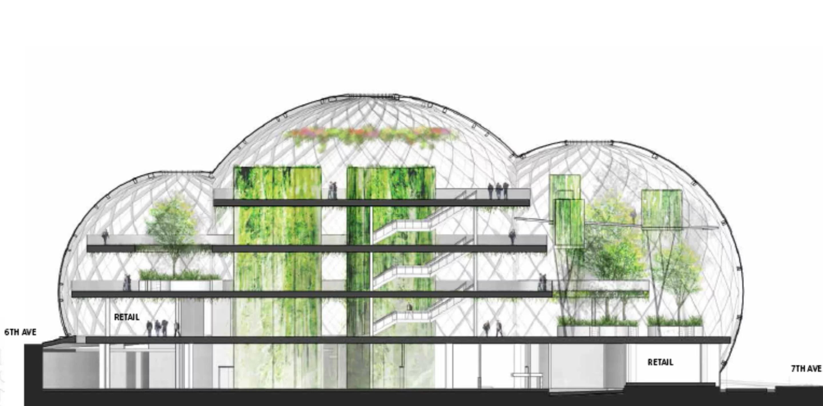 North/South section along Lenora Street (Image: Studio 216)