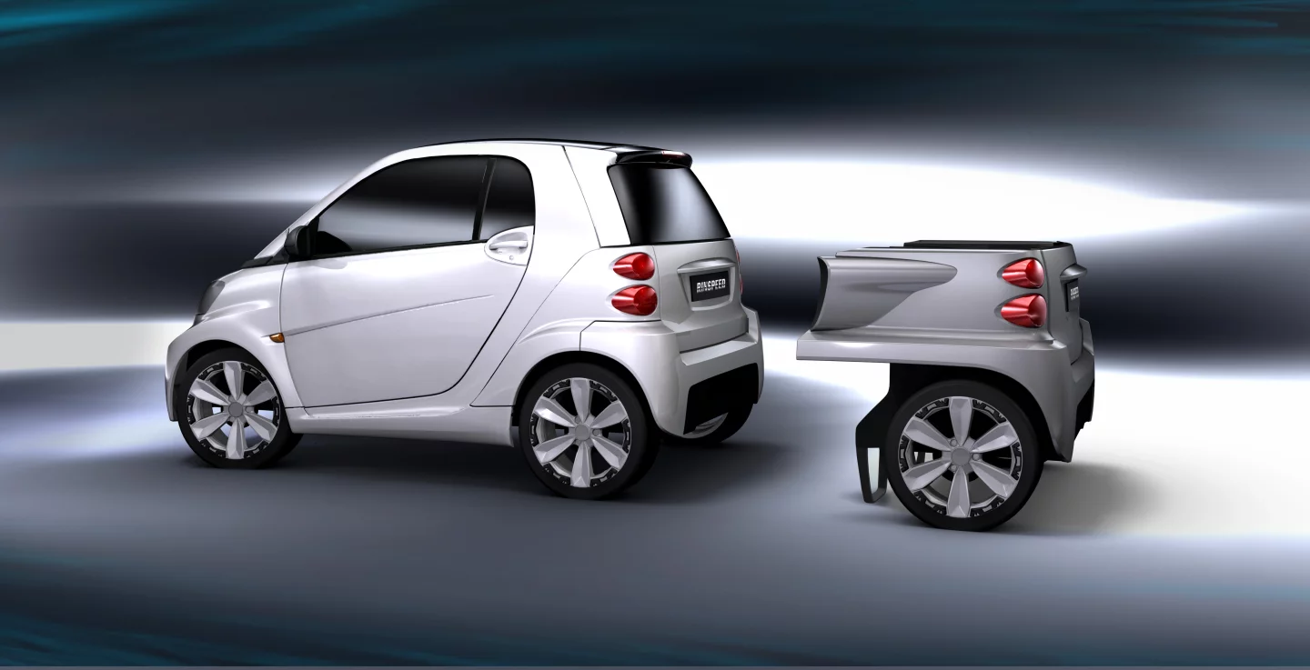 Rinspeed's "Dock Go" concept sees modular packs that could be attached and detached from an EV