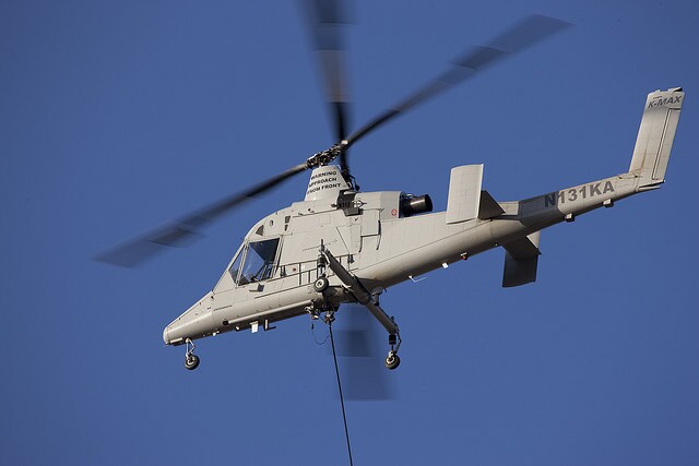 Lockheed Martin Kaman K-MAX at Yuma Proving Ground, AZ, January 2010 (Photo: Lockheed Martin)