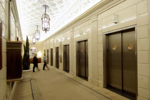 Mitsubishi Electric has developed multi-elevator smart control technology that can reduce energy consumption by up to ten percent