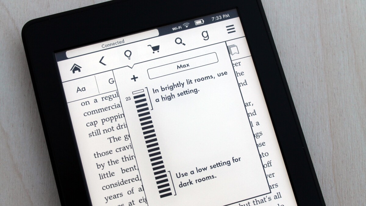 You can adjust the screen's brightness, from among 24 levels