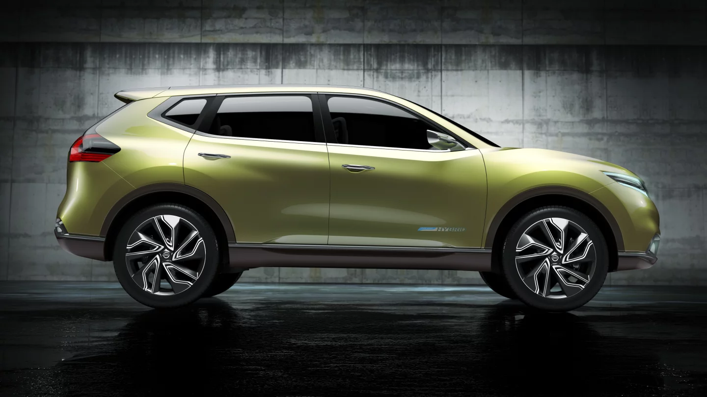 Nissan says that bold character line, which runs from the front to rear, is a showcase feature of the Hi-Cross