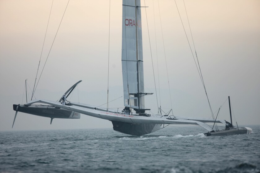 Team BMW Oracle's radical trimaran began a new era of sailing when it dominated the America's Cup in 2010