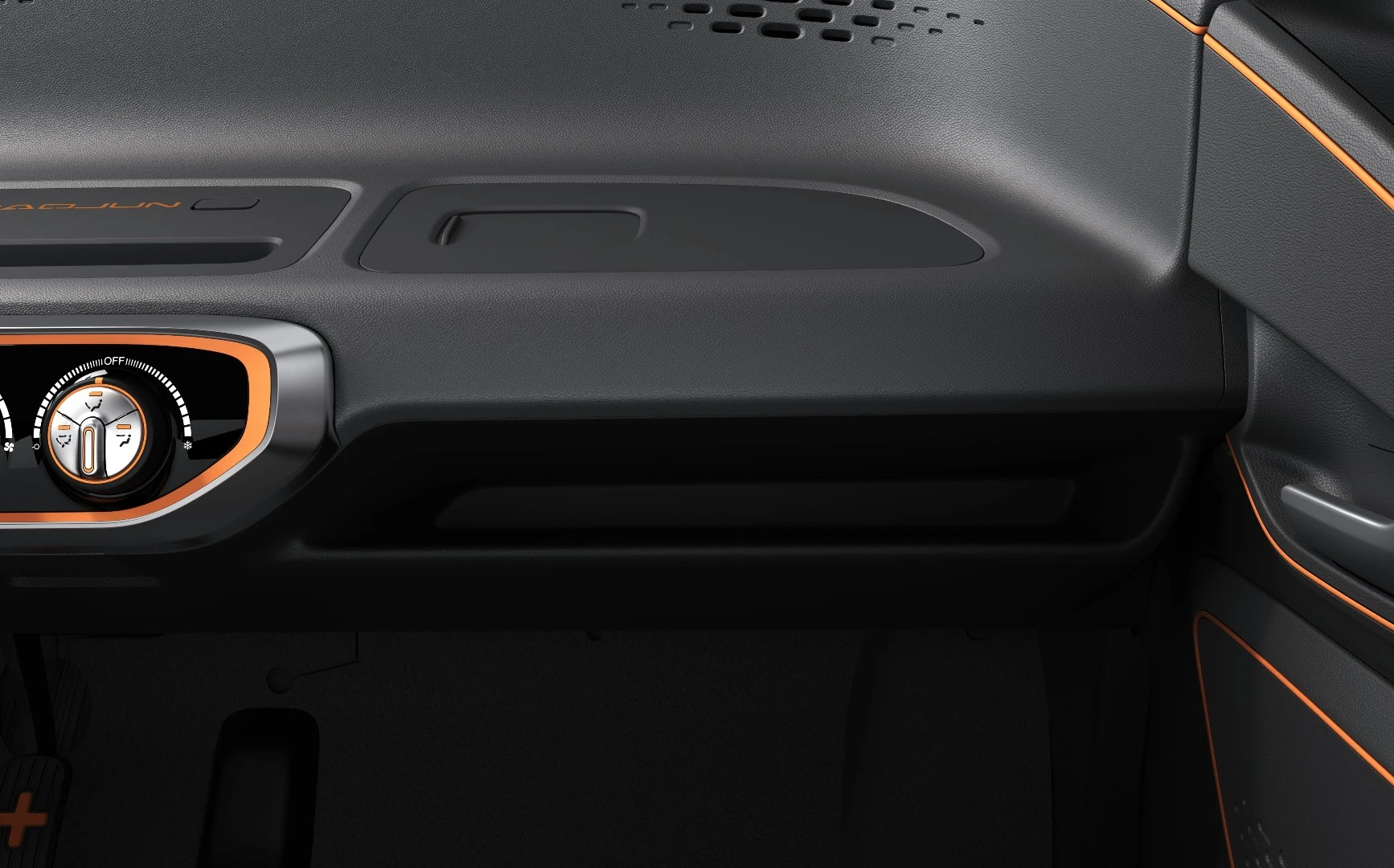 The cabin of the E100 is pared back, but looks practical