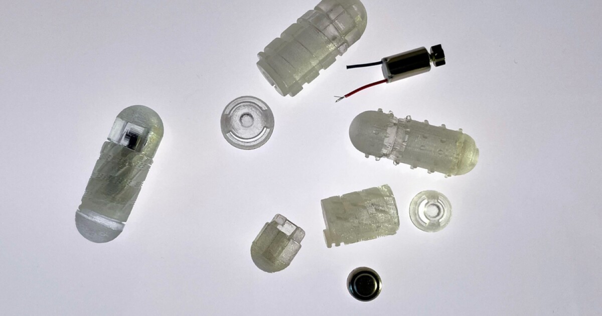 Motorized capsules burrow through mucus for oral insulin delivery
