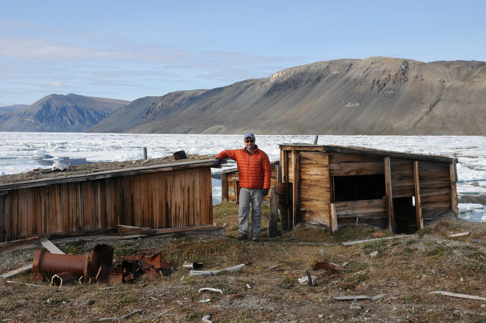 Dawson at the Fort Conger site